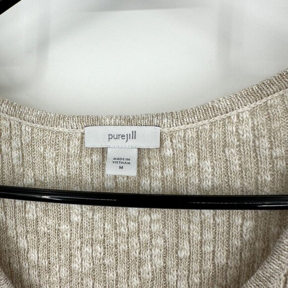 J.jill‎ Purejill Sweater Sleeveless cream Size M - Picture 2 of 4